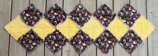 48" Roosters - Yellow Table Runner